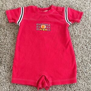 Gymboree Red Football Bodysuit with Matching Hat
